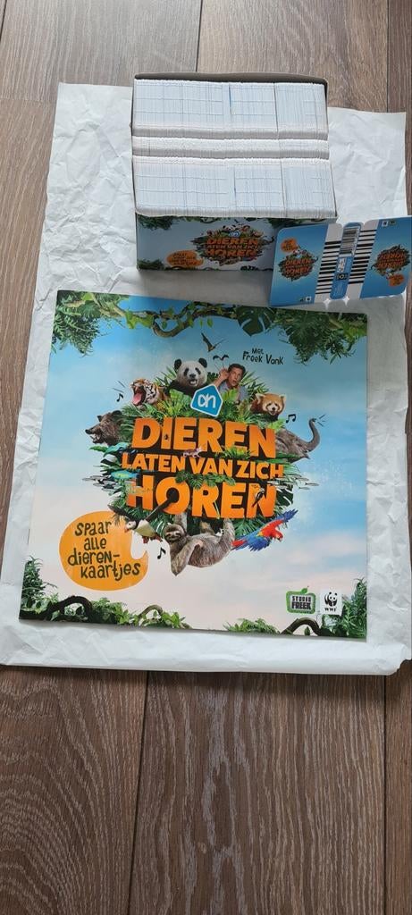 Dieren laten van zich horen lege album en volle doos plaatje, Ophalen of Verzenden