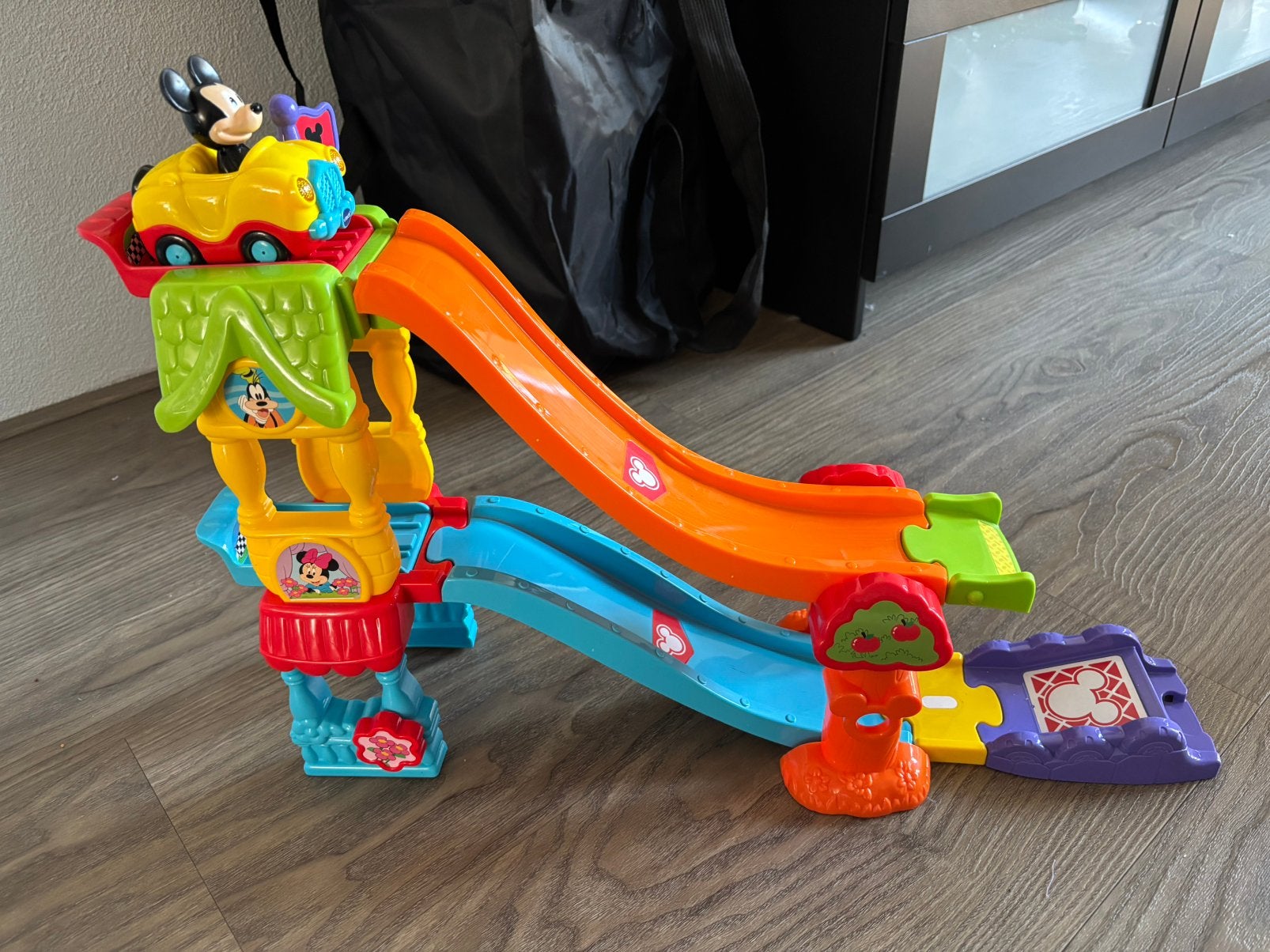 Vtech Toet Toet autos Mickey Mouse lanceerbaan / stunt, Ophalen, Gebruikt