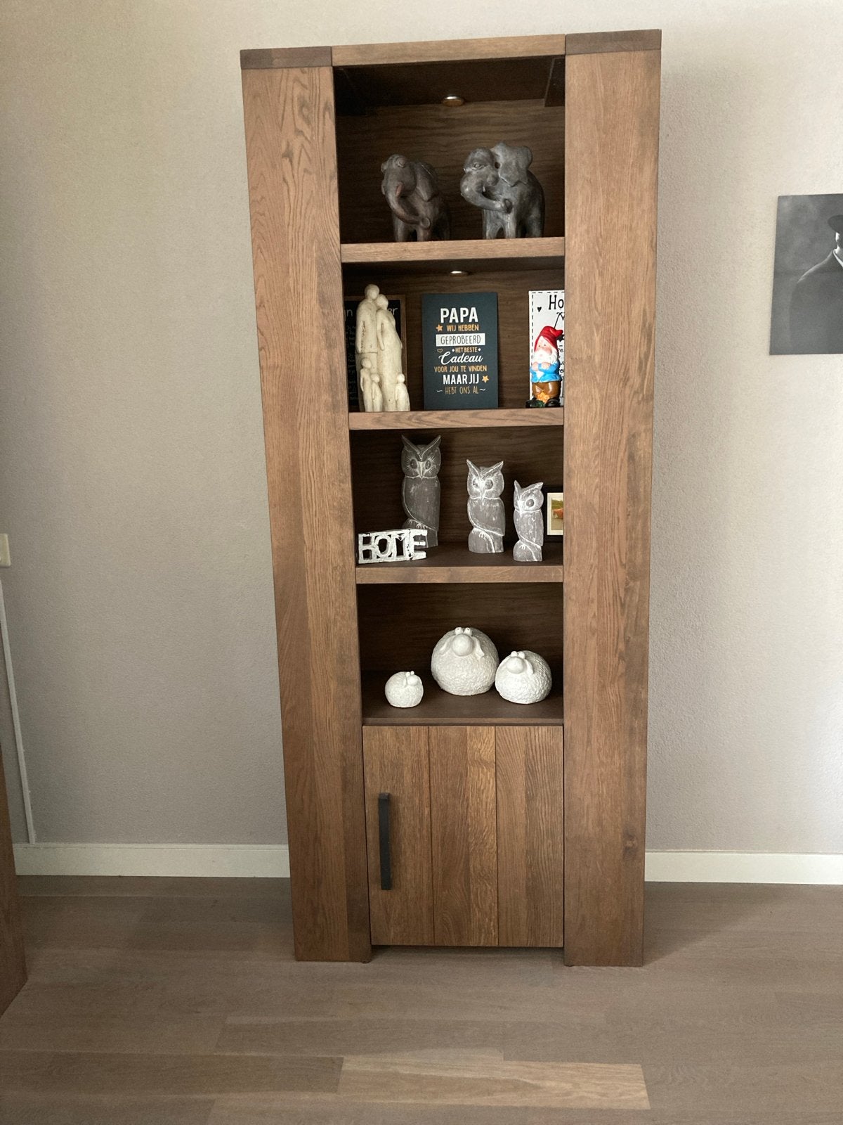 2x Hoge Kast met verlichting, Ophalen, 200 cm of meer, 50 tot 100 cm, 25 tot 50 cm