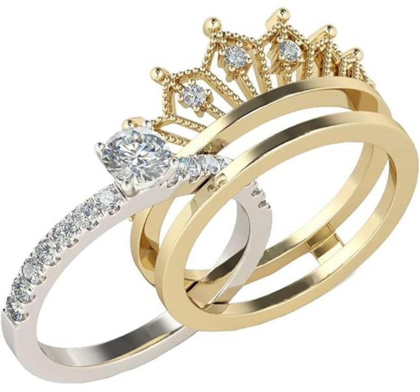 Nieuwe duo ringen set joancee in doos, Nieuw, Ophalen of Verzenden, Kleiner dan 17, Dame