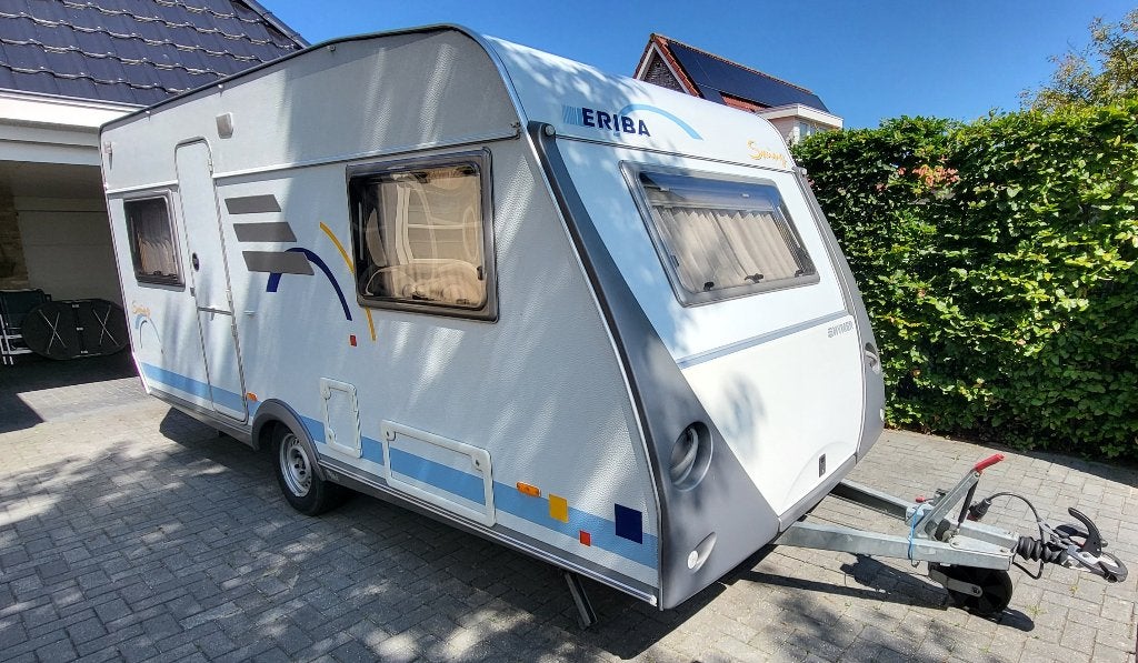 Eriba Hymer Swing 491, eerste eigenaar, weinig gebruikt, Caravans en Kamperen, Caravans, Kachel, Rondzit, Dwarsbed, Particulier