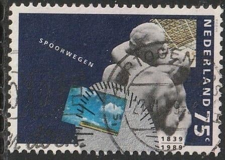 Nederland 1989 1432 Spoorwegen 75c, Gest Den Bosch, Verzenden, Na 1940, Gestempeld