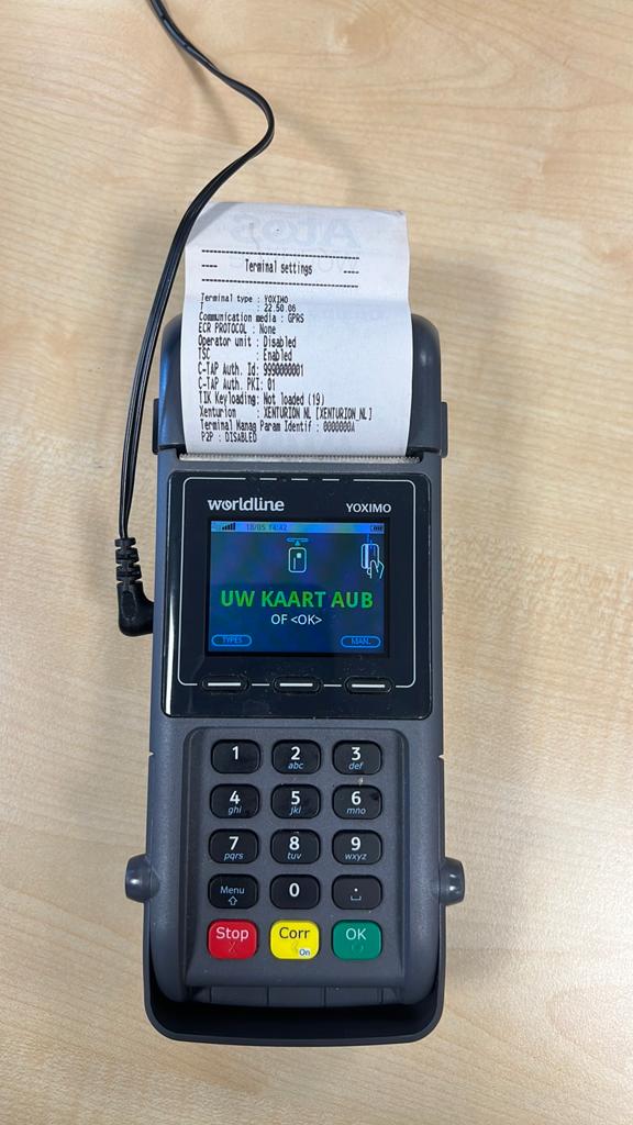 Worldline Yoximo Pinautomaat - Draagbaar en Compleet, Ophalen of Verzenden