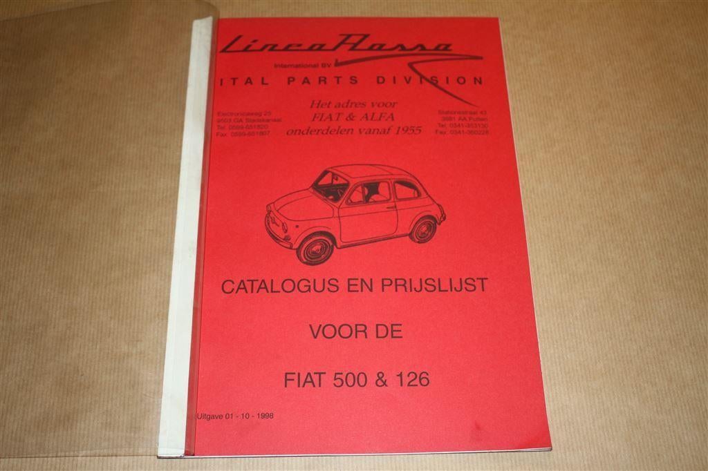 Catalogus onderdelen Fiat 500 & 126, Ophalen of Verzenden