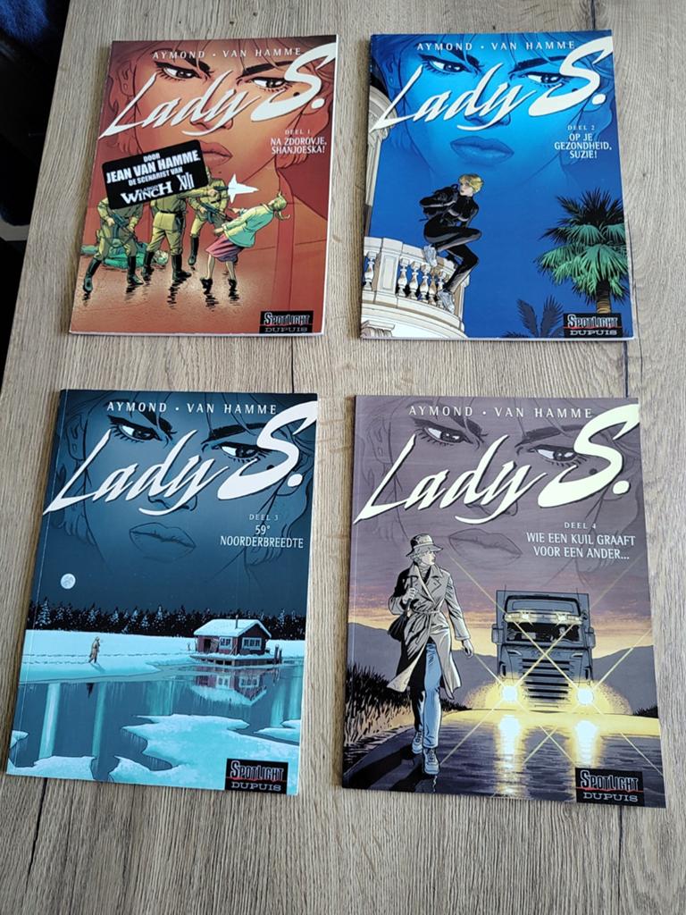 Lady S. stripboeken - Deel 1 t/m 4, Boeken, Stripboeken, Meerdere stripboeken, Ophalen of Verzenden, Zo goed als nieuw, Aymond, Van Hamme