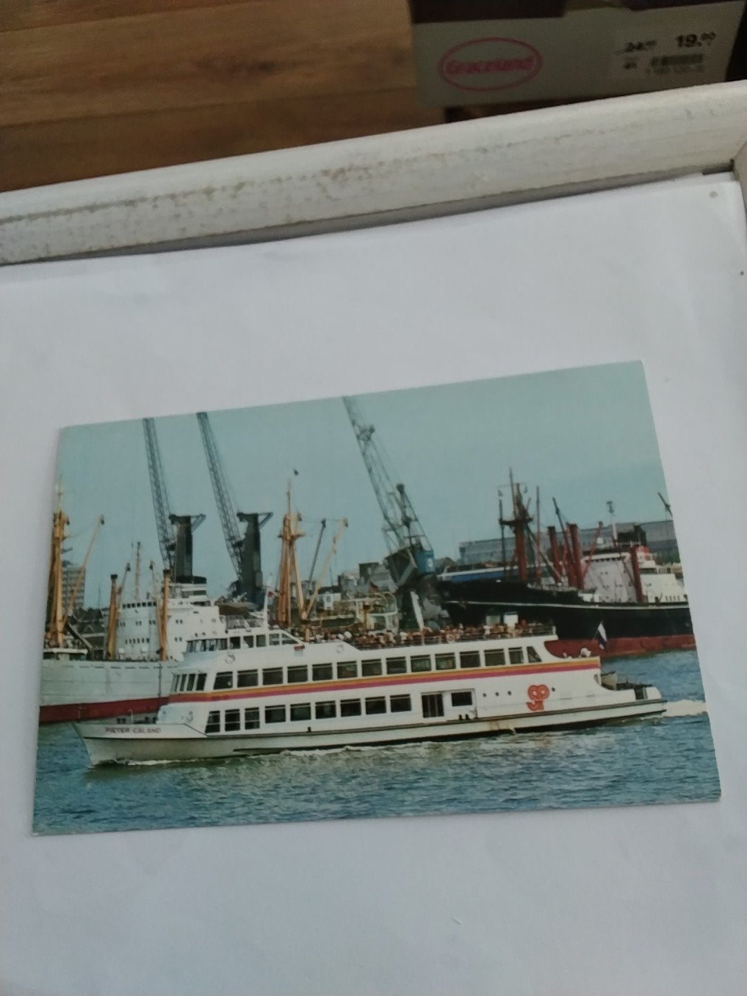 Ansichtkaart MS Pieter Caland Spido Rondvaarten Rotterdam, Ophalen of Verzenden, 1960 tot 1980, Ongelopen