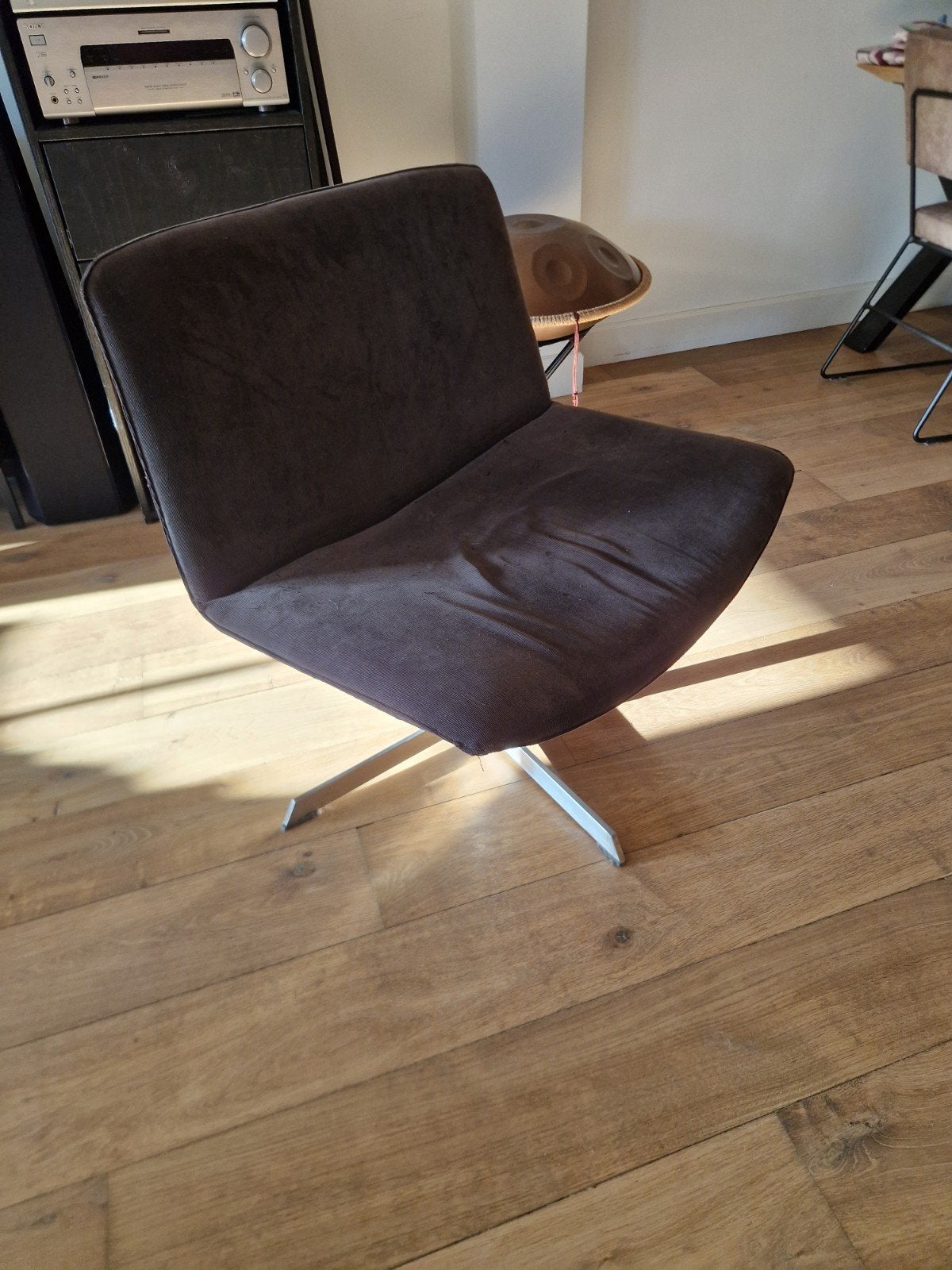 Mooie moderne stoel op draaipoot., Huis en Inrichting, Ophalen, Gebruikt, Overige kleuren, Stof