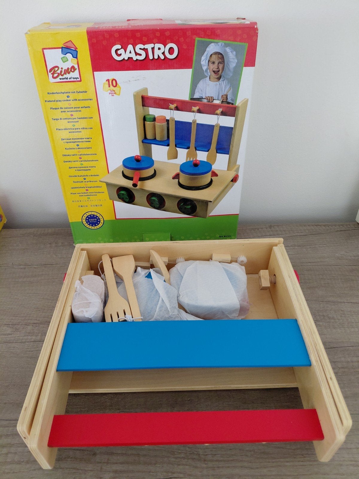 Houten fornuis met accessoires Bino, Ophalen of Verzenden, Nieuw, Meubelstuk of Keukentje
