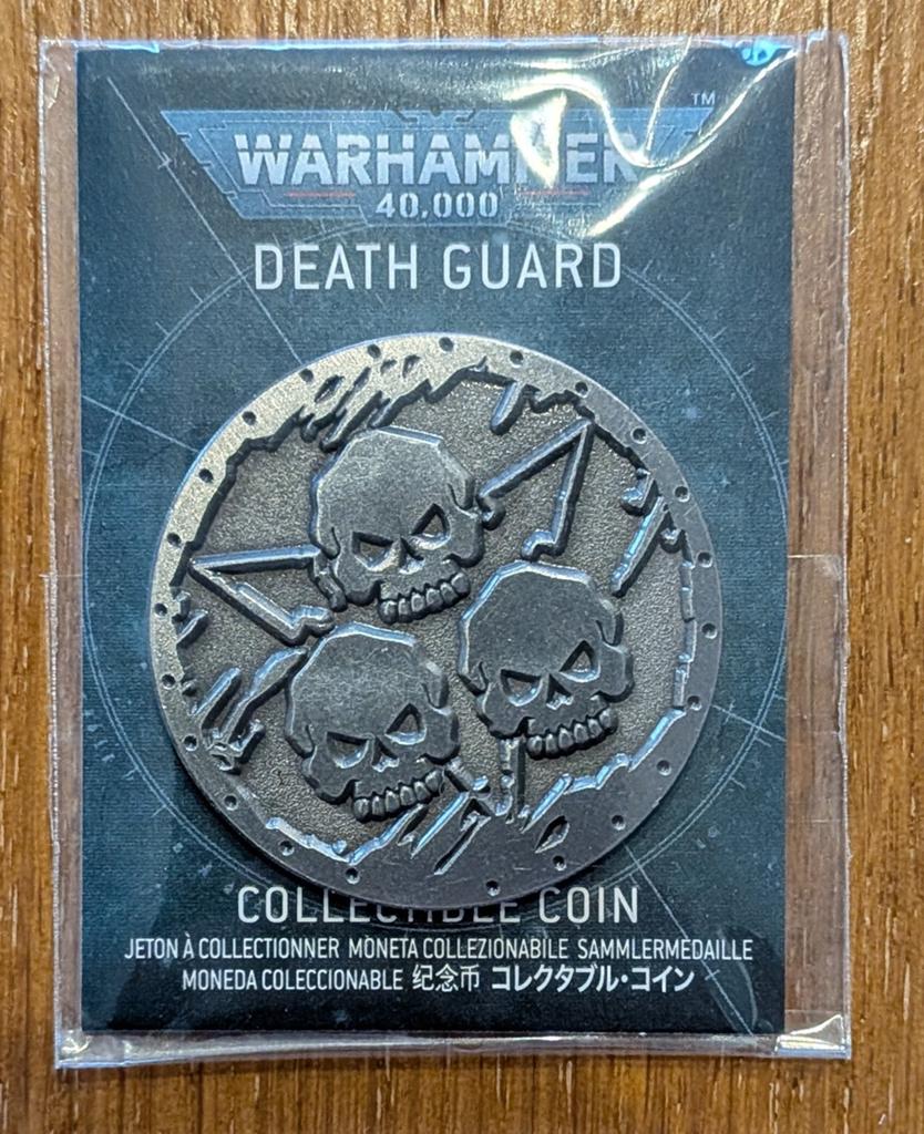 Warhammer 40k Death Guard Collector Coin, Hobby en Vrije tijd, Wargaming, Ophalen of Verzenden, Nieuw, Warhammer 40000