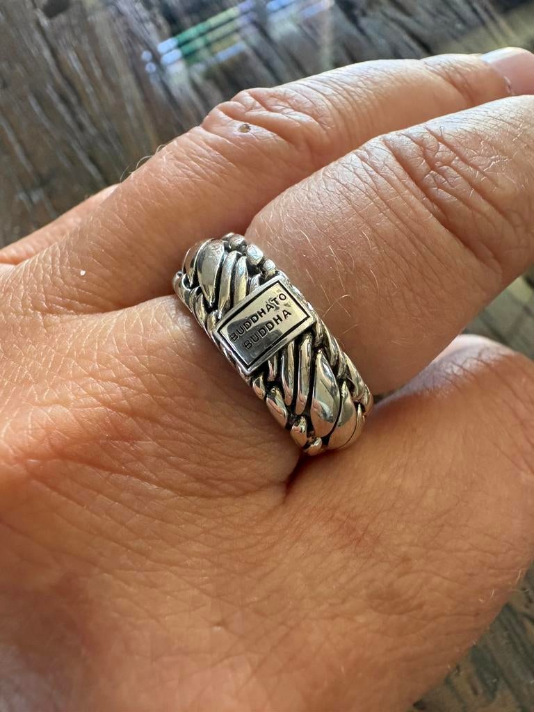 Buddha to buddha ring Edwin/Ben 18, Sieraden, Tassen en Uiterlijk, Nieuw, Ophalen of Verzenden, 17 tot 18, Dame of Heer