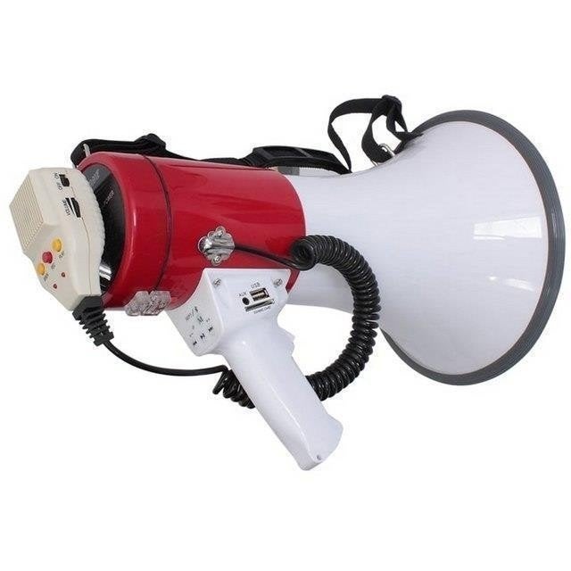 MEGAFOON 50Watt MET USB & SD,ACCU 2005, Muziek en Instrumenten, ., Overige typen, Nieuw, Ophalen of Verzenden