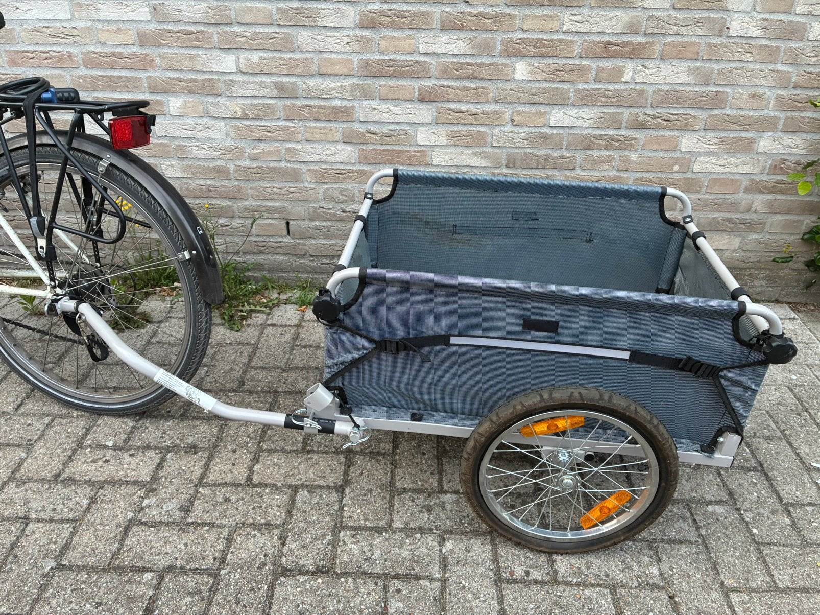 Croozer fietskar / bagagekar / open hondenkar, Fietsen en Brommers, Fietsaccessoires | Aanhangers en Karren, Ophalen, Opvouwbaar