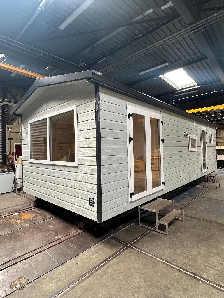 Nieuw chalet te koop 9 meter | 2 slaapkamers, Caravans en Kamperen, Tot en met 6