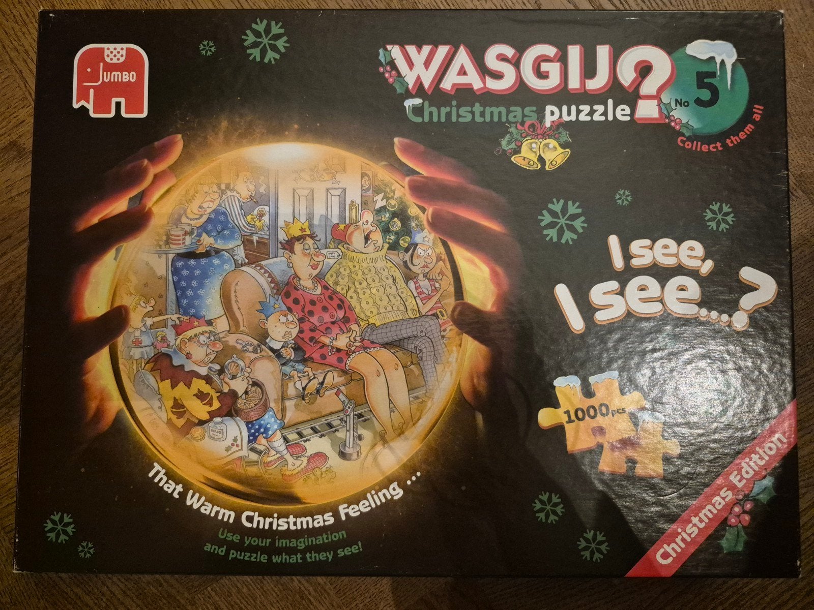 Wasgij Christmas 5 That Warm Christmas Feeling', Hobby en Vrije tijd, Ophalen of Verzenden, 500 t/m 1500 stukjes, Zo goed als nieuw