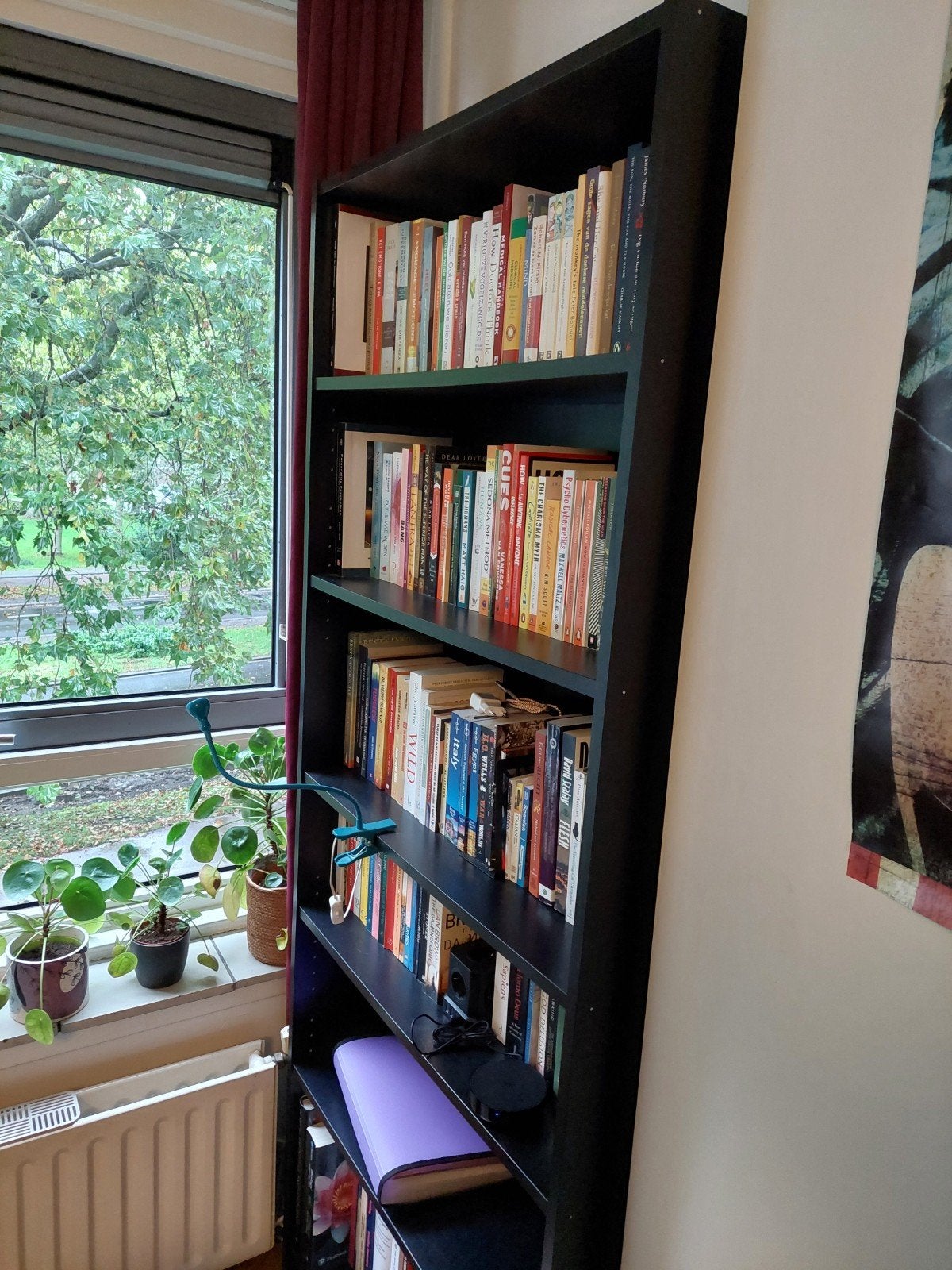 Gratis Zwarte Billy boekenkast in matige staat, Ophalen, Met plank(en), Gebruikt, 200 cm of meer