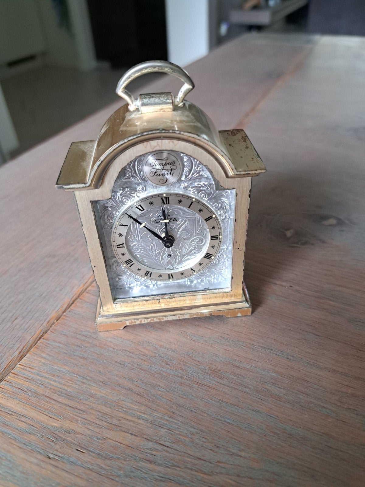 Vintage Swiza Tempus Fugit Tafelklok - Uurwerk Defect, Ophalen