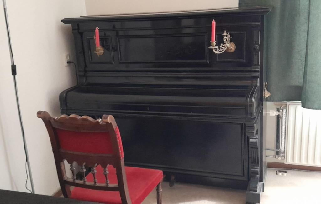 Piano Rud.Ibach Shon model uit 1896, Muziek en Instrumenten, Piano's, Ophalen, Gebruikt, Zwart, Piano