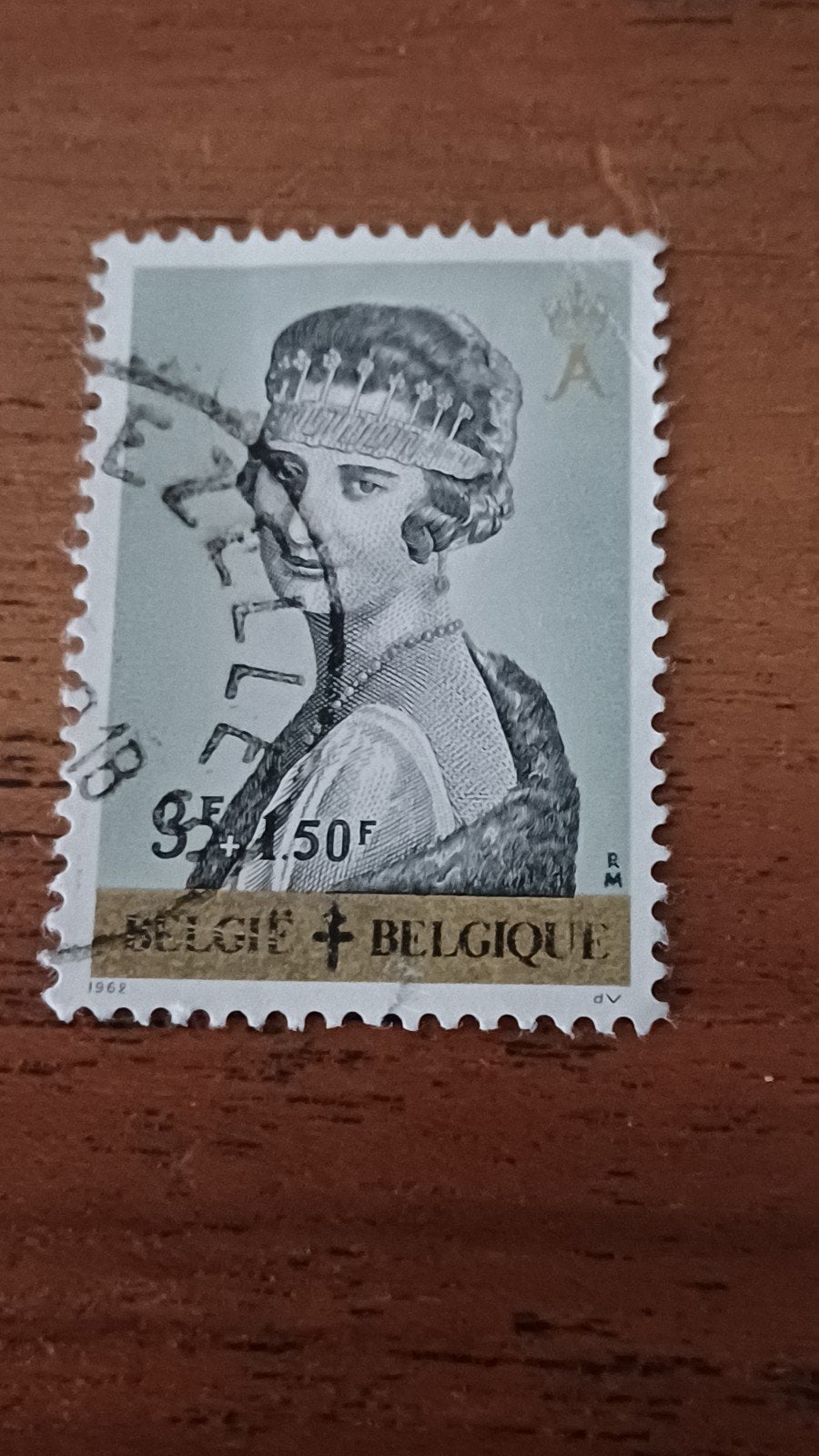 België,  1962, Koningin Astrid, Ophalen of Verzenden, Gestempeld, Koningshuis
