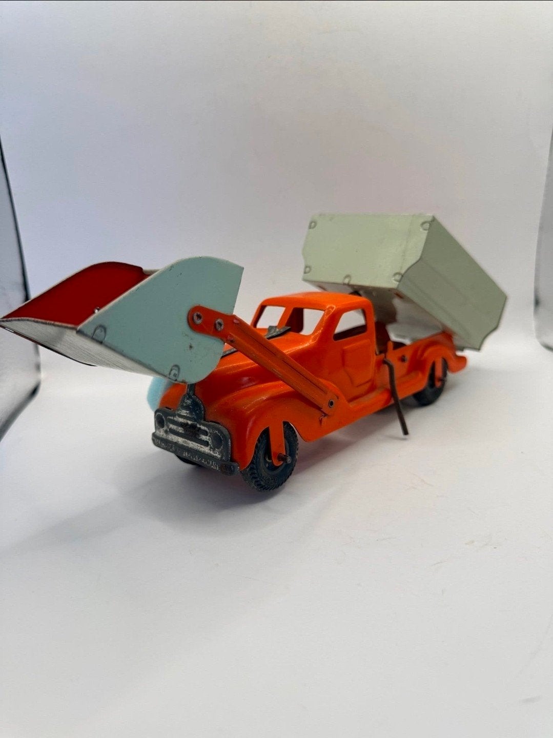 Vintage Blikken Speelgoedtruck met Schep -Made in West-Duits, Antiek en Kunst, Antiek | Speelgoed, Ophalen of Verzenden