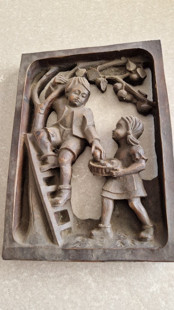 oude brocante wandafbeelding, Ophalen of Verzenden