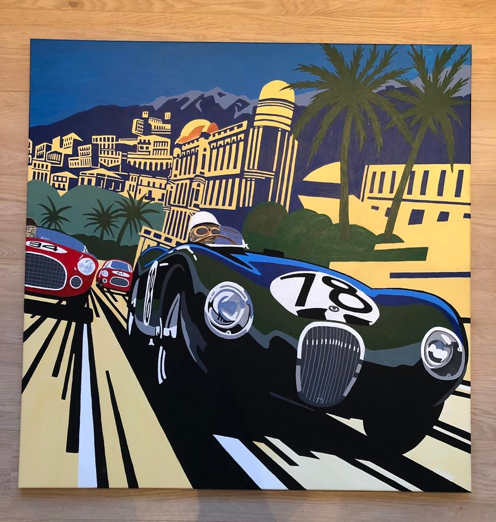 Groot modern schilderij “ Monaco “, Ophalen