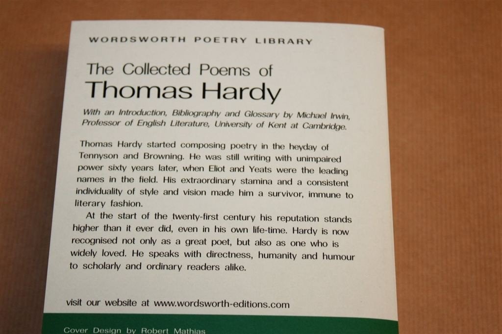 The Collected Poems of Thomas Hardy — Wordsworth 2006, Boeken, Ophalen of Verzenden, Zo goed als nieuw