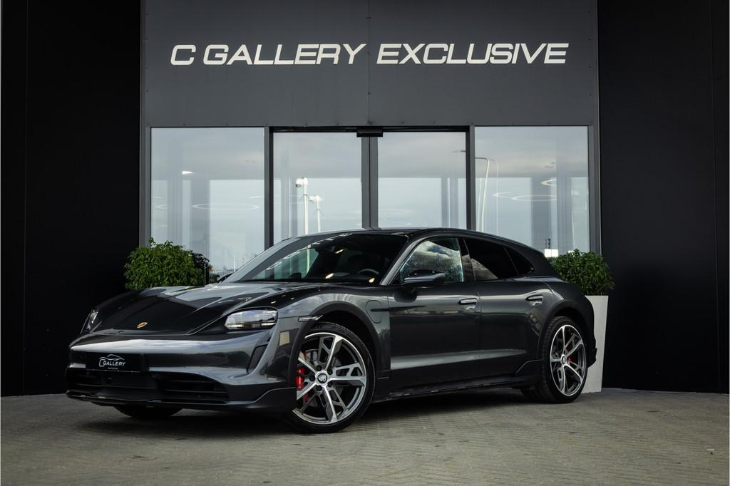 Porsche Taycan Cross Turismo 4S 93 kWh - Sport Chrono + | Pa, Auto's, Porsche, Automaat, Zwart, 4 stoelen, Leder