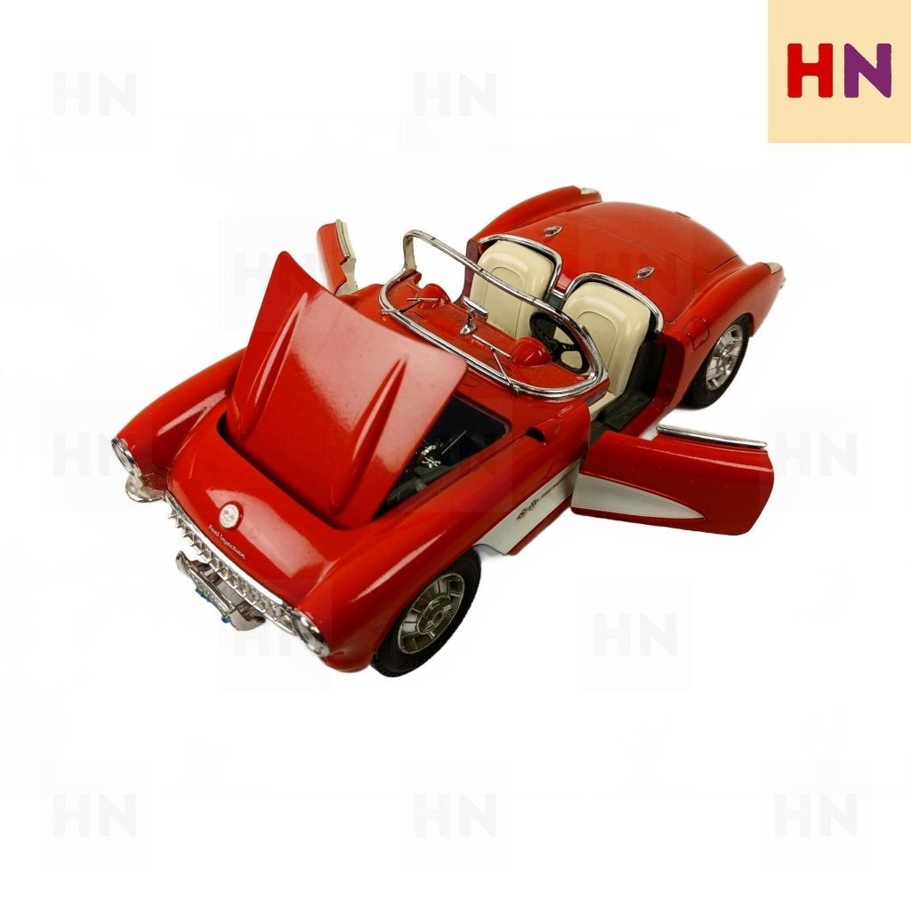 Bburago 1957 Chevrolet Corvette – [Schaal, bijv. 1:18], Ophalen, Zo goed als nieuw, Auto, Bburago