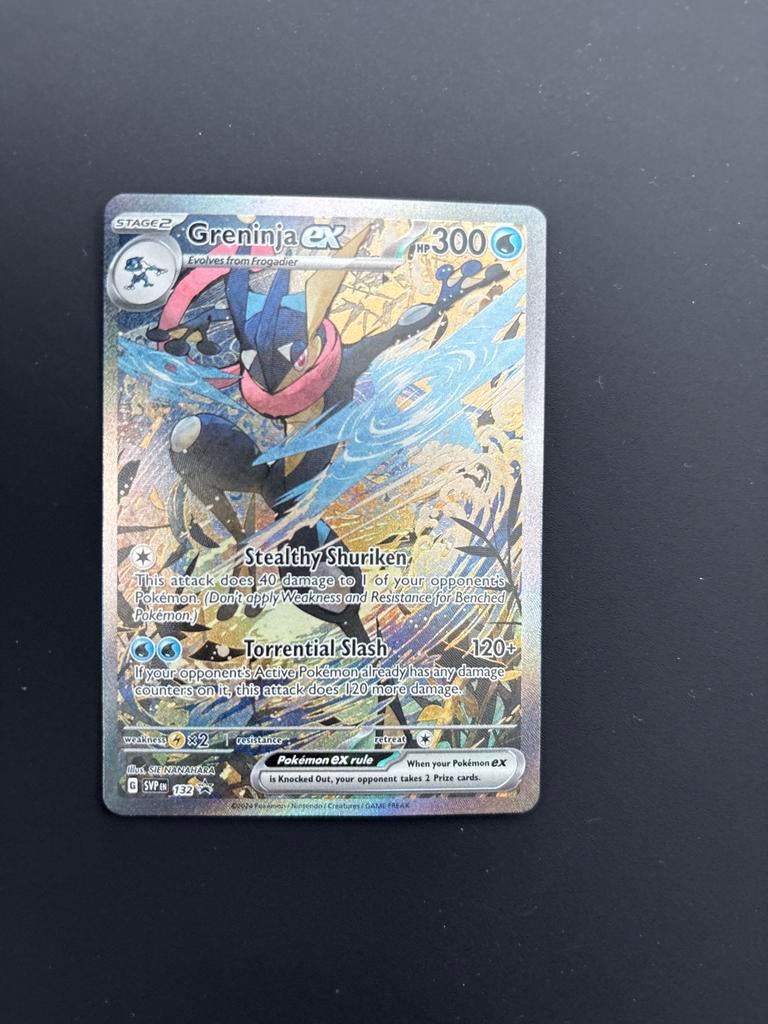 Greninja ex 132/197 SV:P EN Pokémon Kaart, Verzenden, Zo goed als nieuw, Losse kaart, Foil