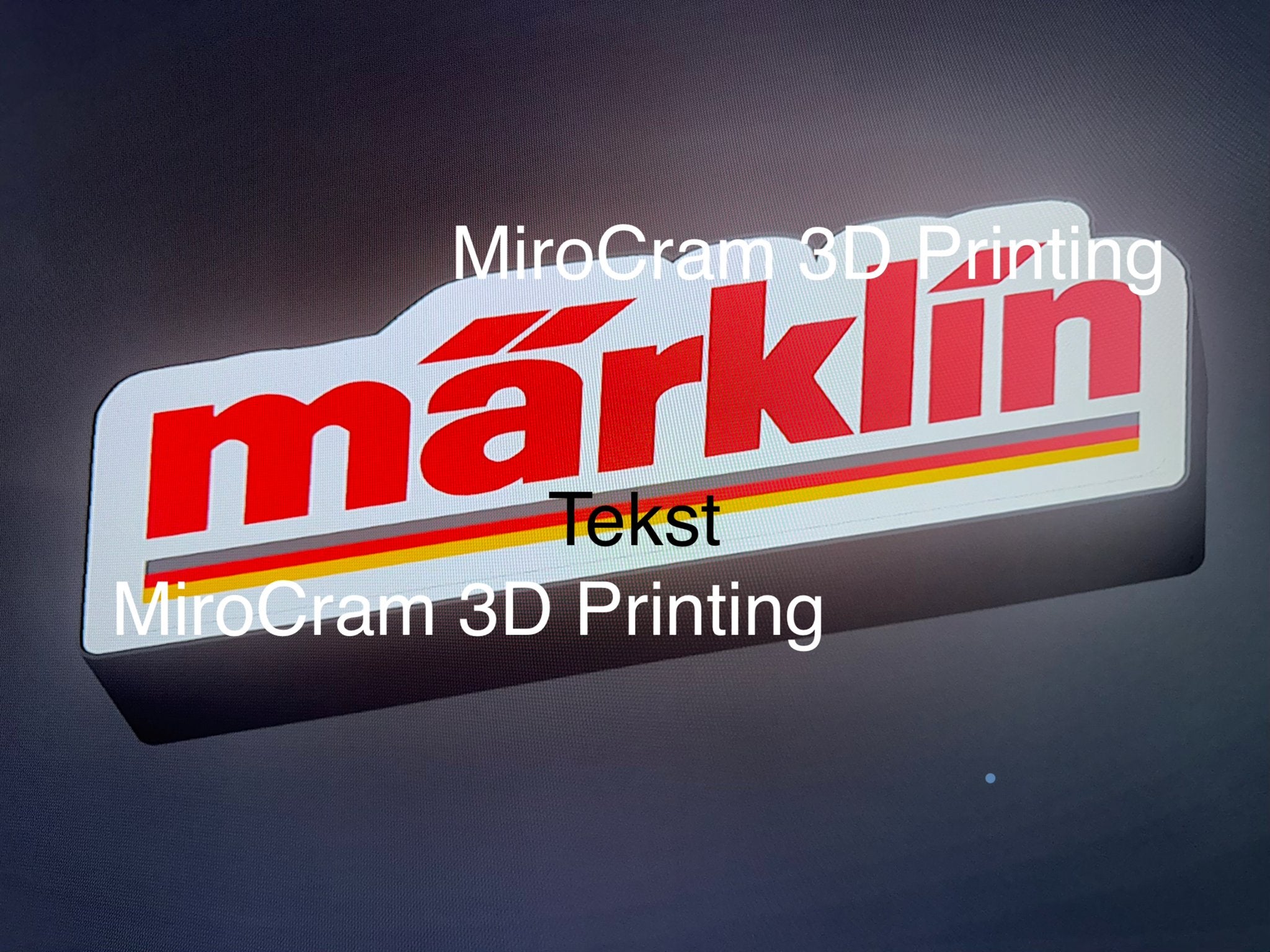 Märklin Lichtreclame - 3D Geprint LED Logo, Verzenden, Nieuw, Overige typen, Märklin