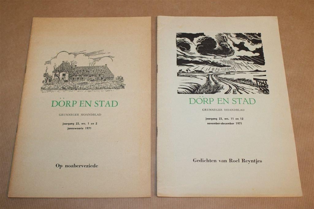 Dörp en Stad 1971 — Gronings Tijdschrift 2 Nummers, Ophalen of Verzenden, Gelezen