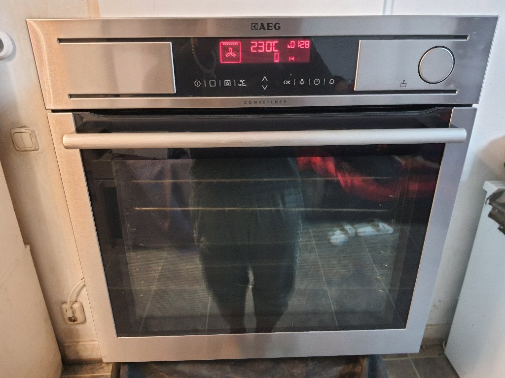 Inbouw AEG Elektrische hetelucht oven+stoom oven werkt super, Ophalen, Hete lucht, AEG, Inbouw