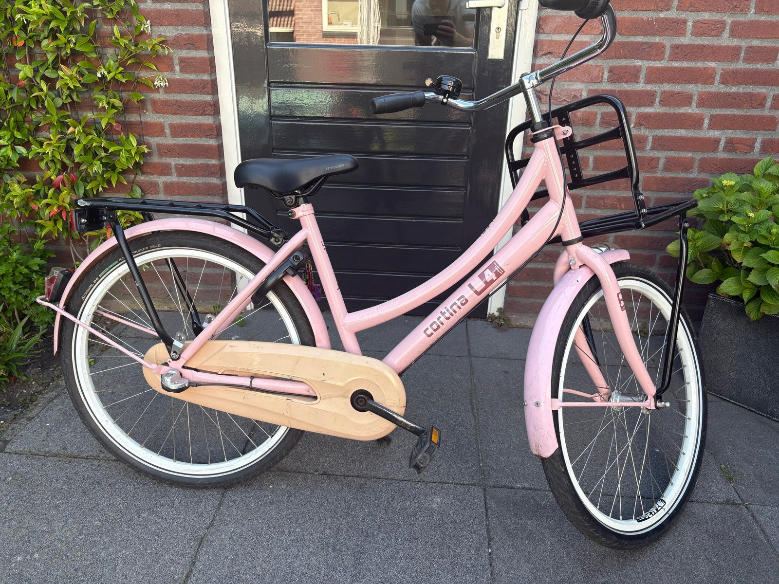 Cortina Lief! Meisjesfiets Roze - Licht Gebruikssporen, Terugtraprem, Gebruikt, Versnellingen, Minder dan 47 cm