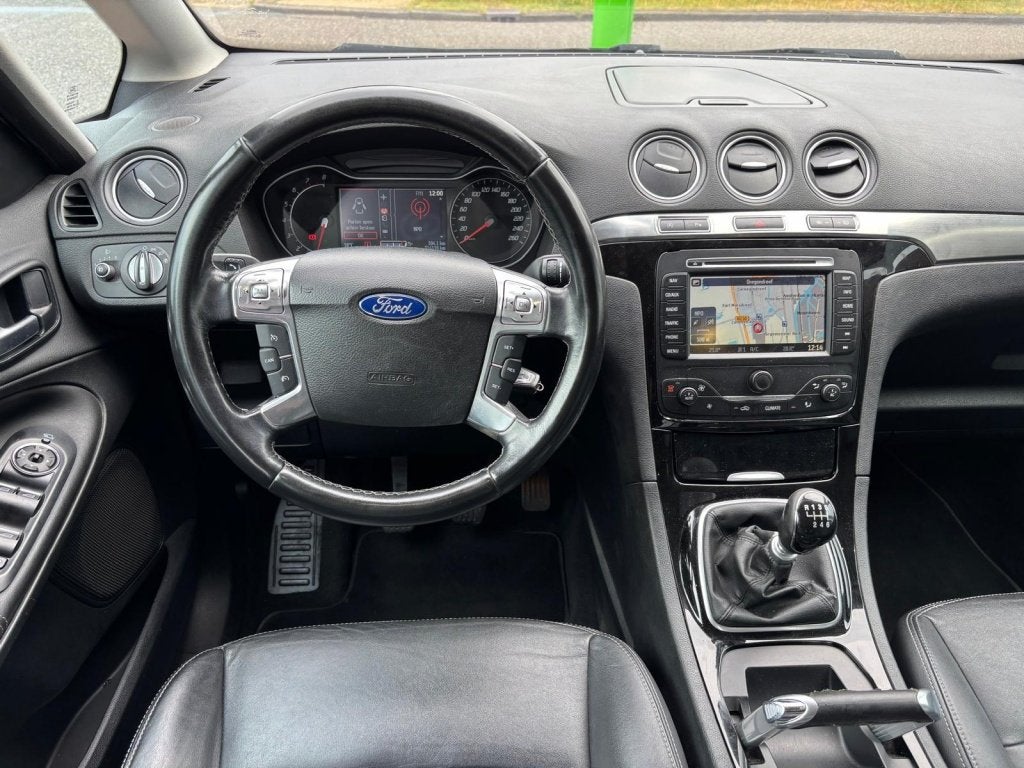Ford S-Max 1.6 EcoBoost Titanium | trekhaak | leder | navi |, Gebruikt, Zwart, 4 cilinders, Leder