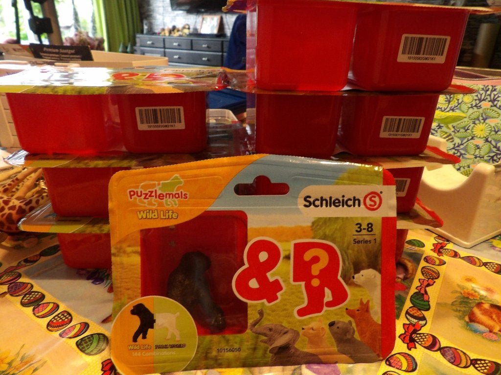 8 x puzzelmals van Schleich, Ophalen of Verzenden