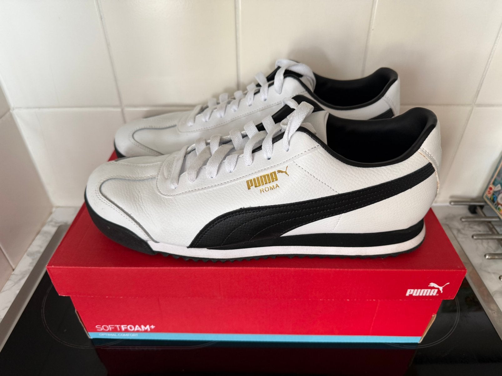 Puma sneakers heren wit zwart mt 47, Kleding | Heren, Schoenen, Wit, Ophalen of Verzenden, Sneakers of Gympen, Zo goed als nieuw