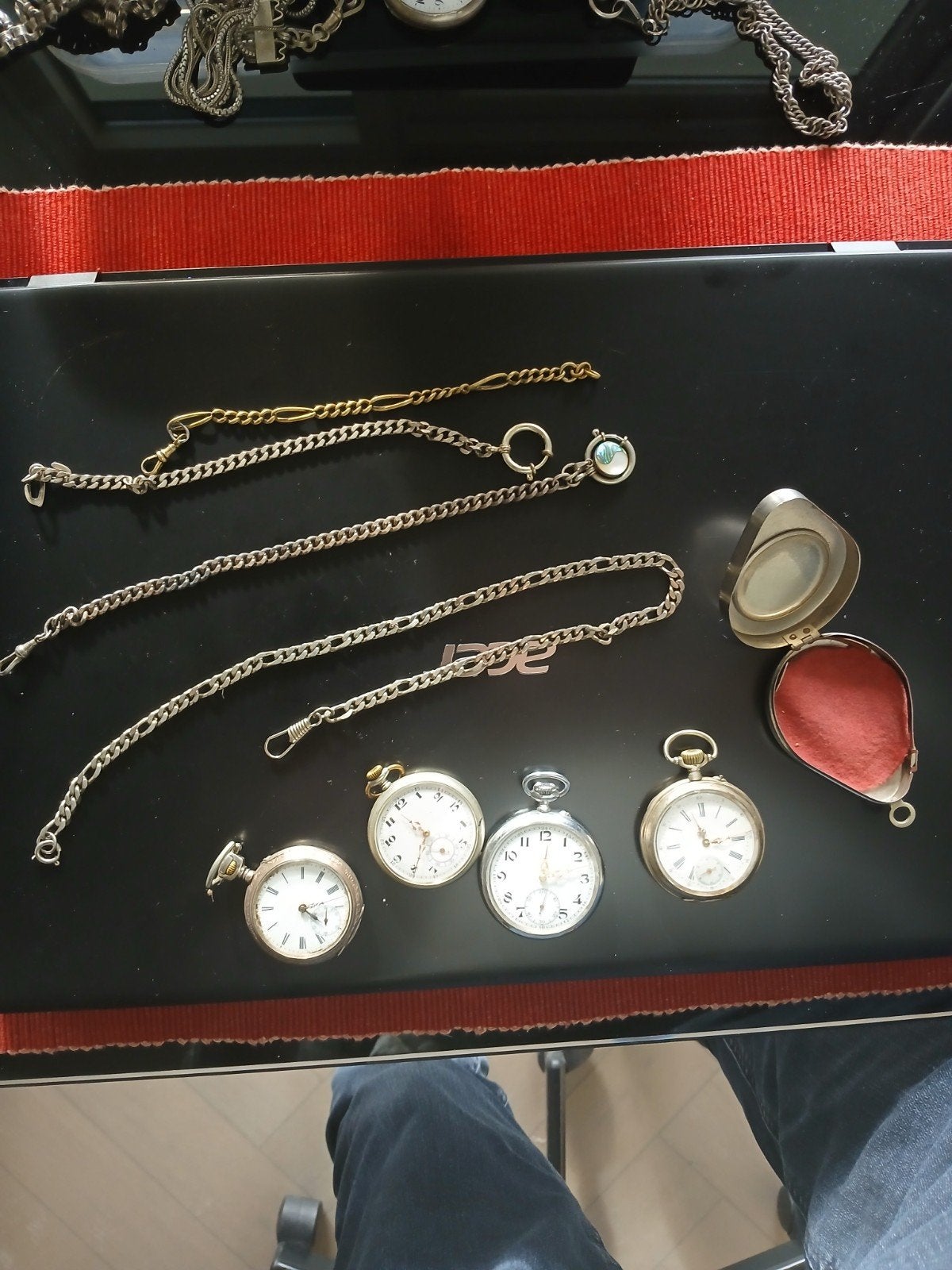 Horloge heren zakhorloge, Ophalen of Verzenden, Staal, Overige merken