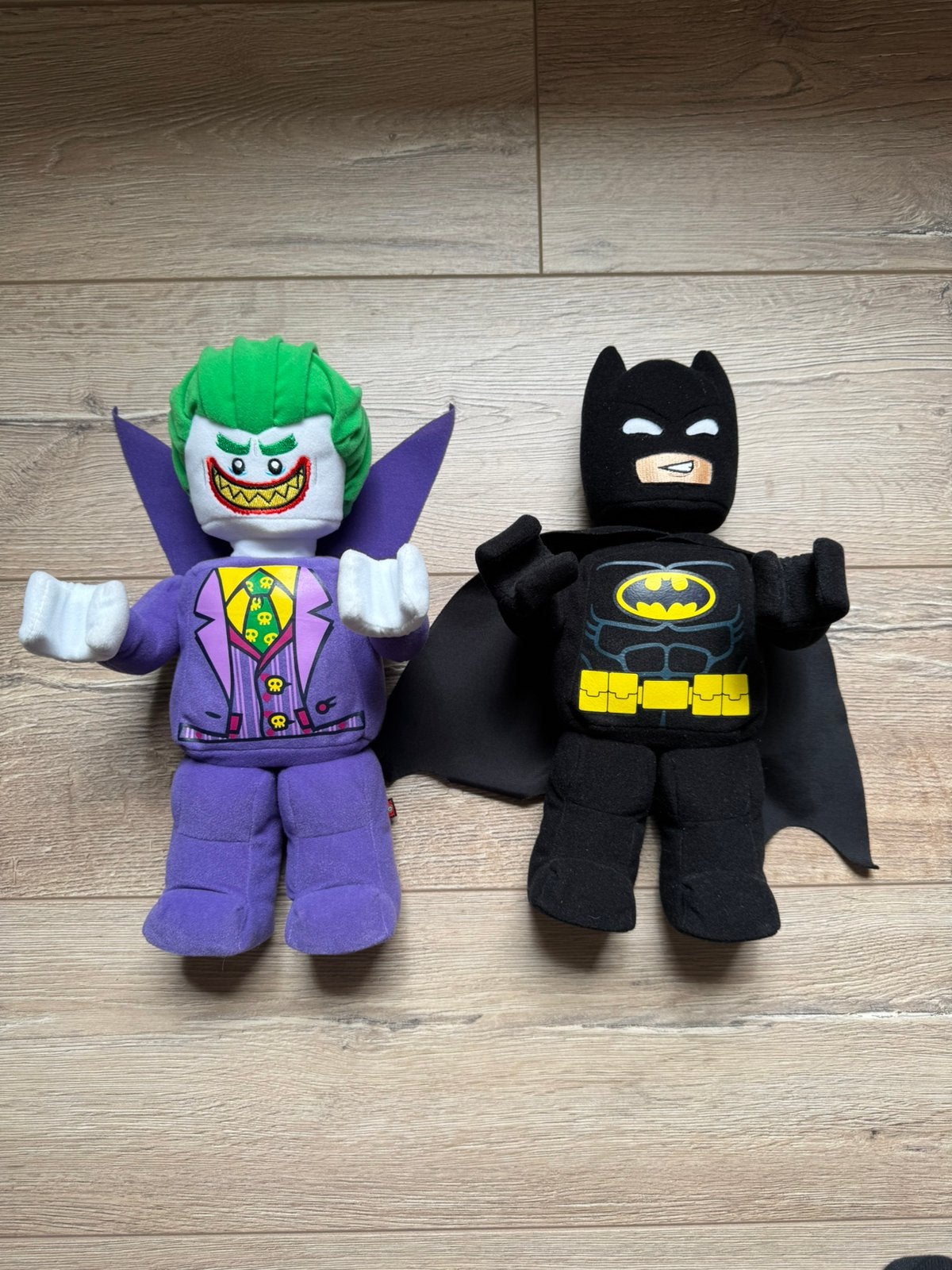 Lego knuffel Batman en Joker, Ophalen of Verzenden, Zo goed als nieuw