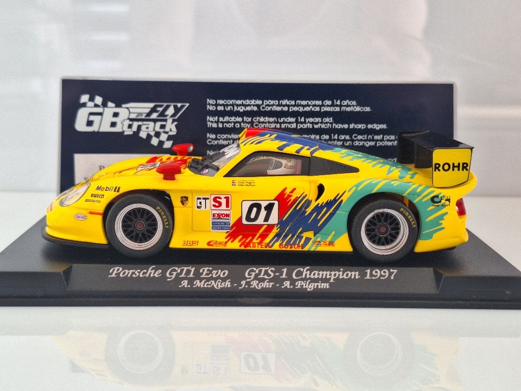 Fly Porsche 911 Gt1 Evo Champion 97 GB74 Nergens Goedkoper, Kinderen en Baby's, Speelgoed | Racebanen, Nieuw, Racebaan, Elektrisch