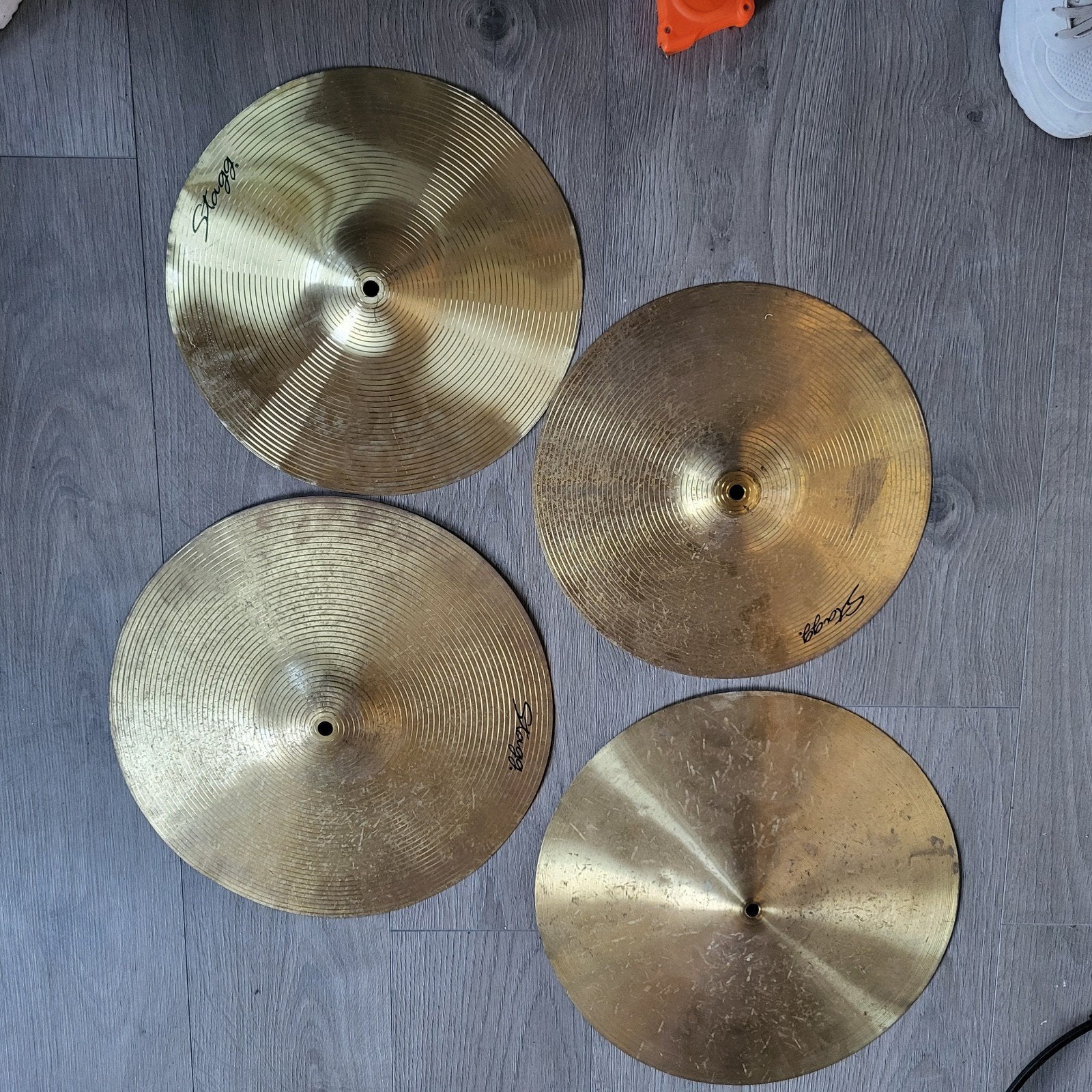 7 bekkens/eenvoudig/gebr/drumpedaal/muziek/drum/percussie, Muziek en Instrumenten, Ophalen of Verzenden, Gebruikt, Drums of Percussie