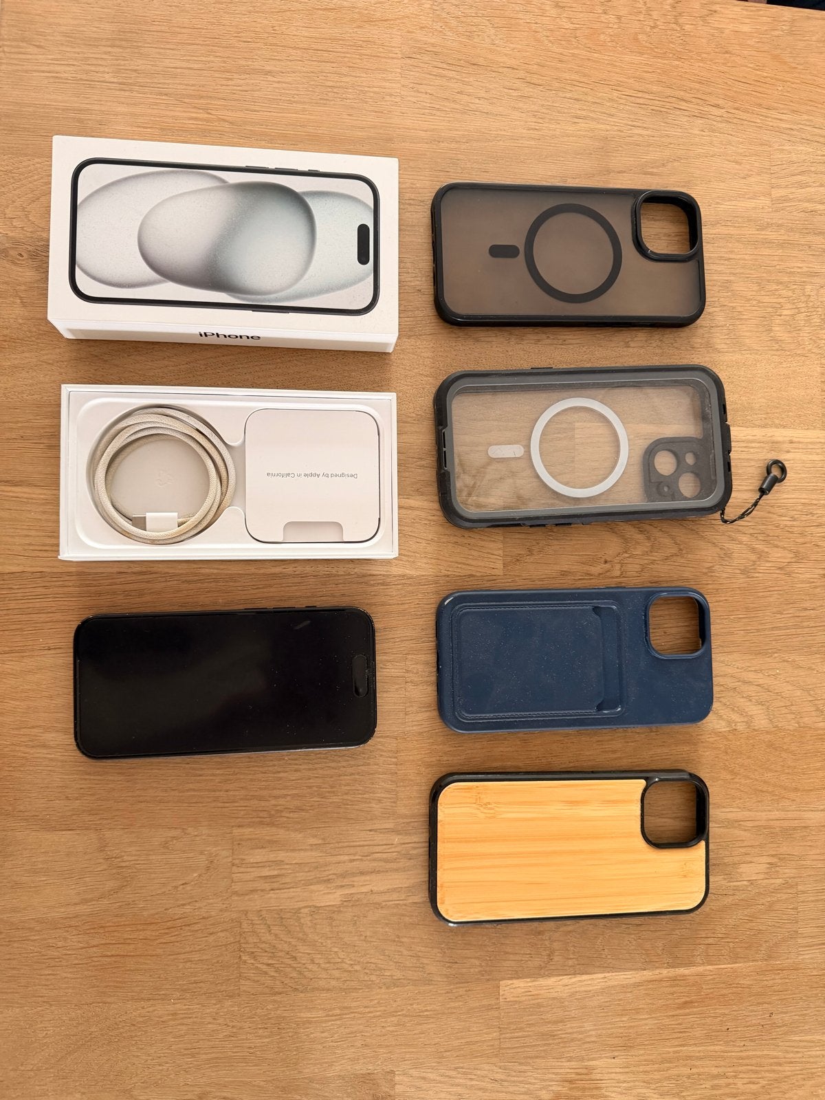 Apple iPhone 15 - Zwart - 128GB - Zo goed als nieuw, Telecommunicatie, Mobiele telefoons | Apple iPhone, 128 GB, IPhone 15, Zwart