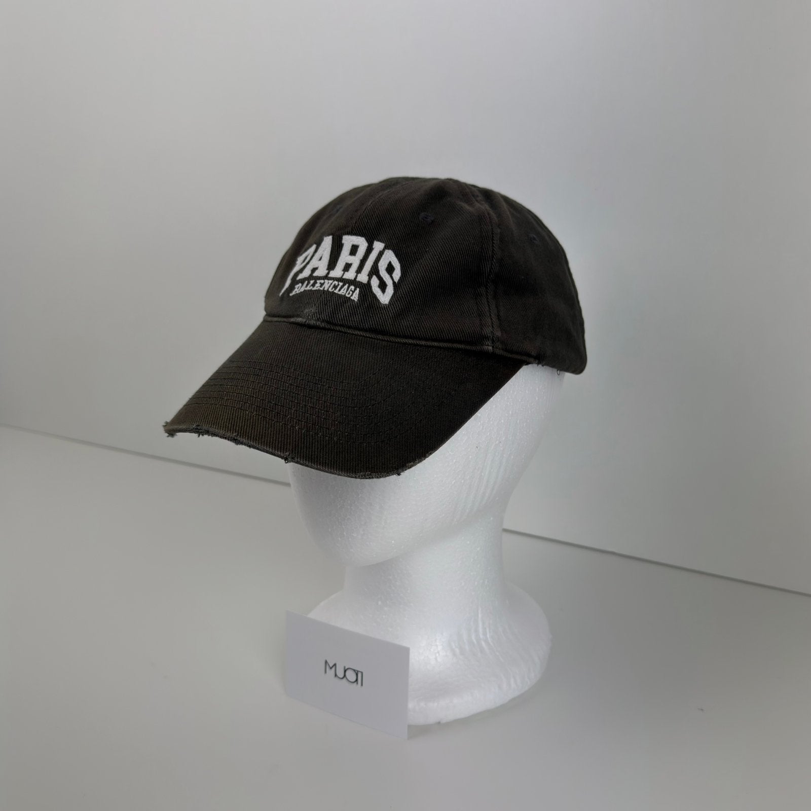 Balenciaga Paris Cities Baseball Cap Faded Black Zwart L, Ophalen of Verzenden, Gedragen, 58 of 59 cm (L, 7¼ of ⅜ inch), Pet
