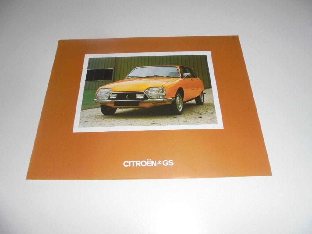leaflet Citroen GS nieuwe typen, Ophalen of Verzenden, Zo goed als nieuw, Citroën