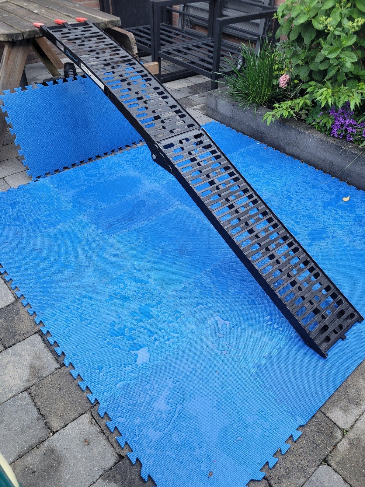 Opvouwbare aluminium oprijplaat - Daytona DT-57340-Z, Ophalen, Gebruikt