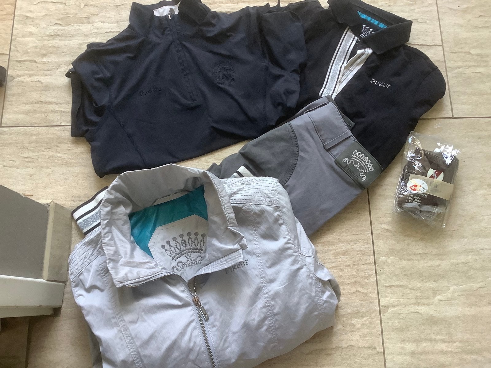 Pikeur jasje, rijbroek, polo en Cavallo shirt, Dieren en Toebehoren, Paardrijkleding, Overige typen, Ophalen of Verzenden