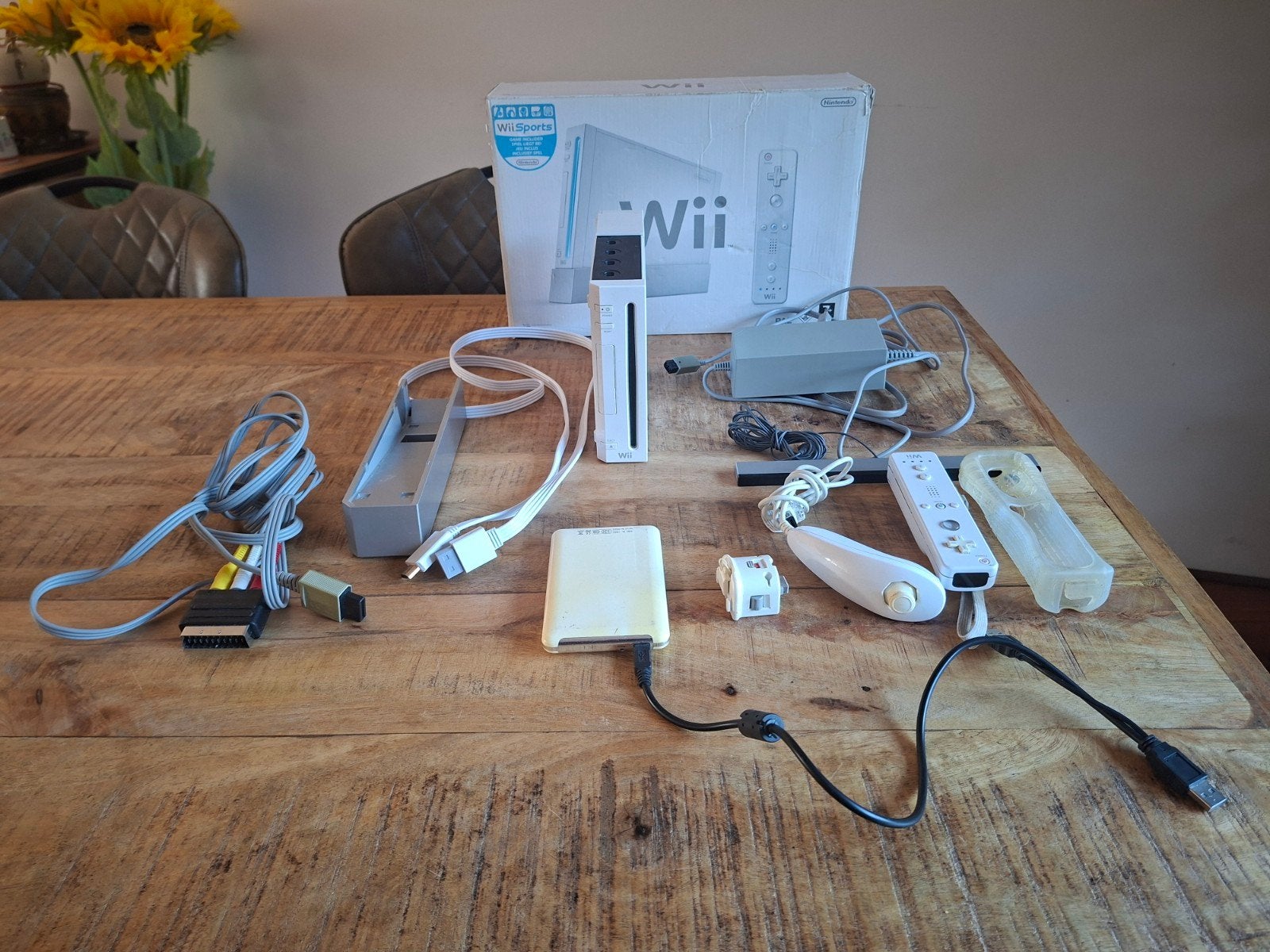 wii hard en software mod met harddisk, Ophalen of Verzenden, Gebruikt, Met 1 controller, Met games