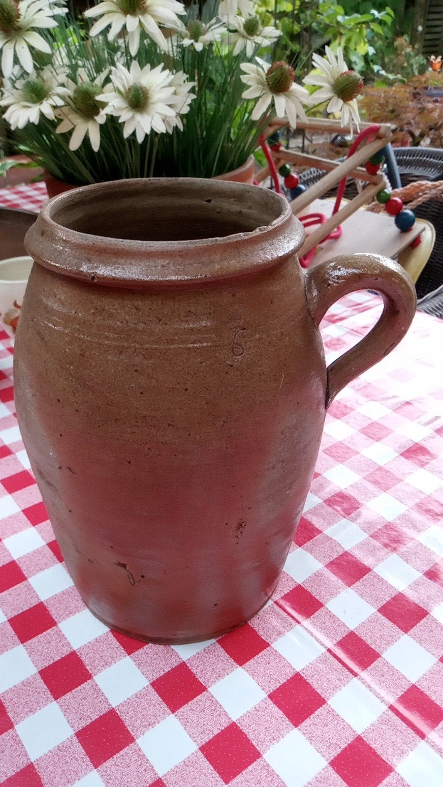 franse oude grespot groot 6 liter, Antiek en Kunst, Antiek | Keramiek en Aardewerk, Ophalen of Verzenden