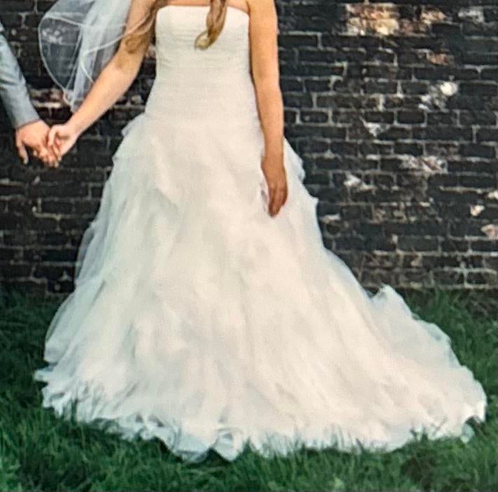 Bruidsjurk strapless, Ophalen, Zo goed als nieuw, Wit, Trouwjurk