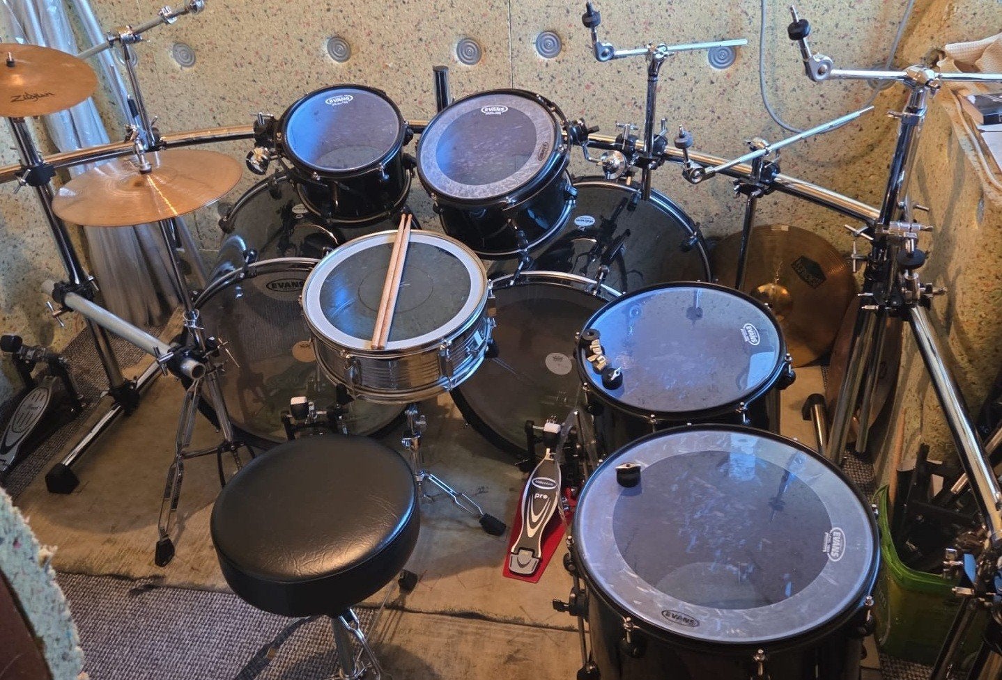 DDrum Journeyman double down drumstel, Muziek en Instrumenten, Drumstellen en Slagwerk, Ophalen, Gebruikt, Overige merken