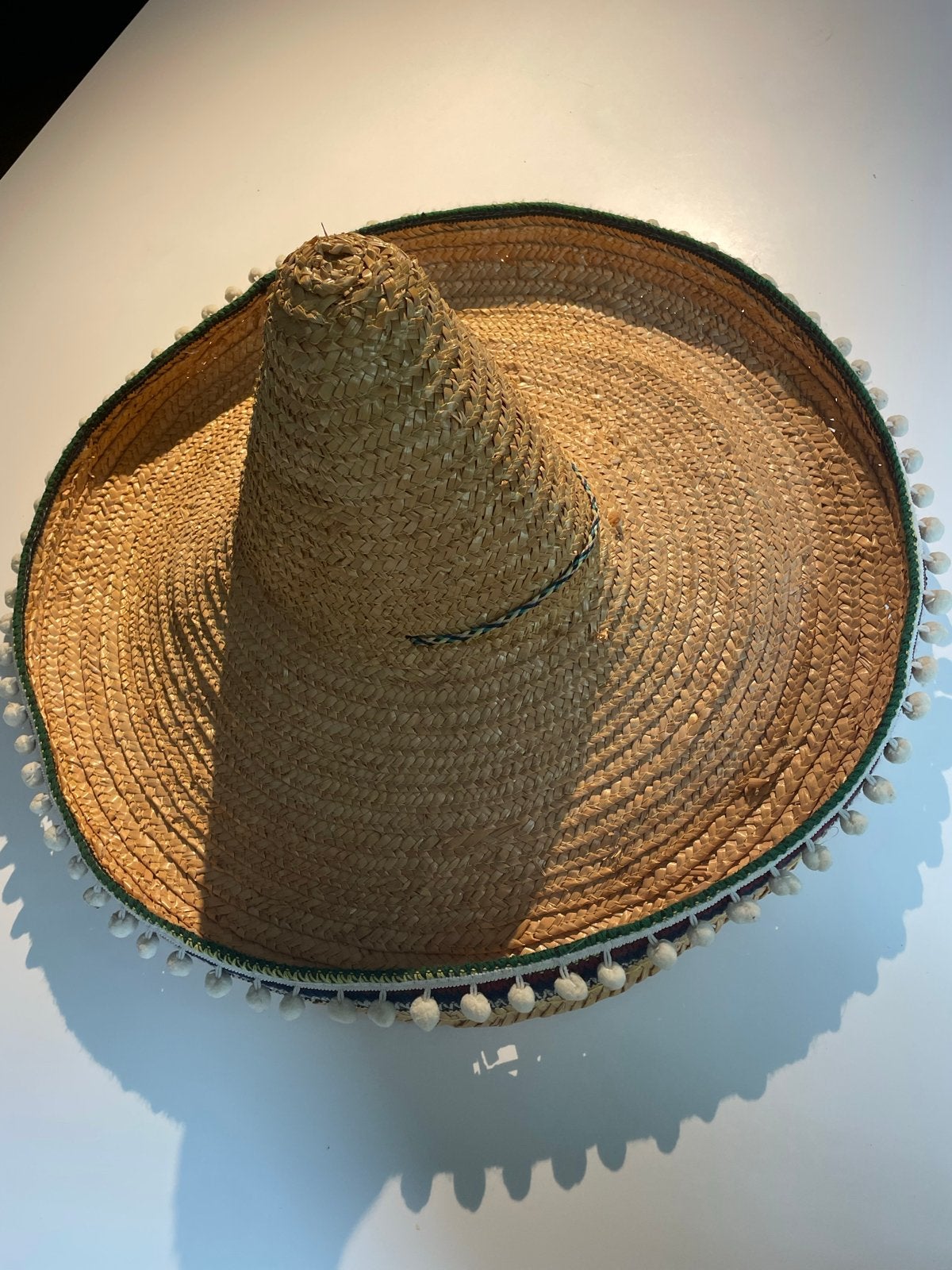Sombrero - Mexicaanse Strohoed met Pompons, Ophalen, Zo goed als nieuw, One size fits all, Hoed